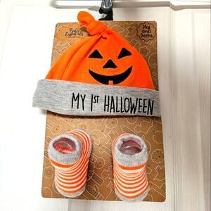 Baby essentials "my first halloween" baby hat &‎ socks